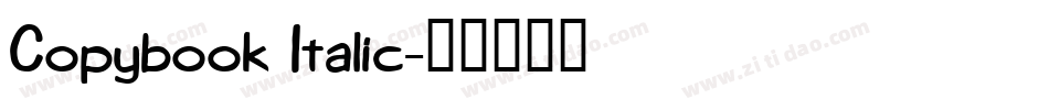Copybook Italic字体转换